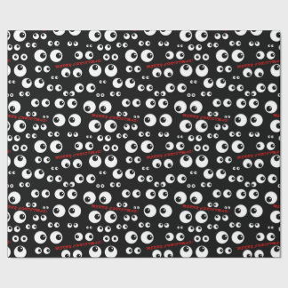 Papel De Presente Papel de Moldagem de Natal Googly Eyes