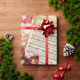 Papel De Presente Papel de moldagem de natal para música