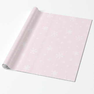 Papel De Presente Papel de moldagem de Natal rosa