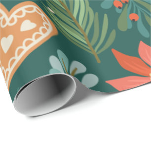 Papel De Presente Papel de moldagem de pão de Natal