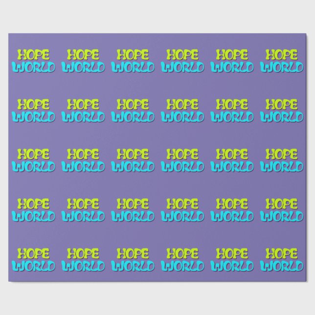 Papel De Presente Papel de Moldagem do Mundo Esperança (Barra)
