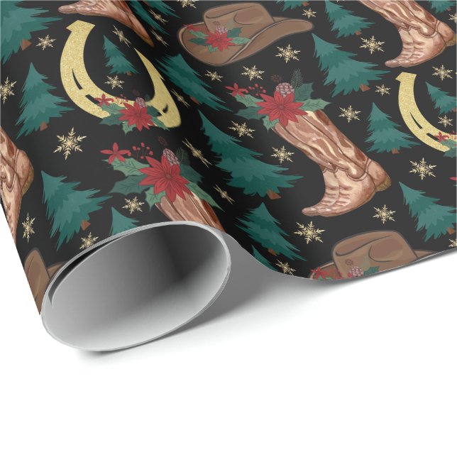 Papel De Presente Papel de moldagem do Natal Ocidental (Ponta do rolo)