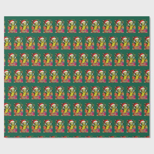 Papel De Presente Papel de moldagem em picles de Natal (Aberto)