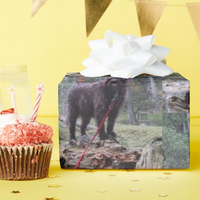 Papel De Presente Papel de moldagem personalizada de cães (Festa de aniversário)