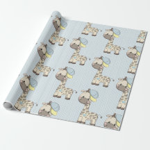 Papel de moldagem personalizado do Baby Boy Giraff
