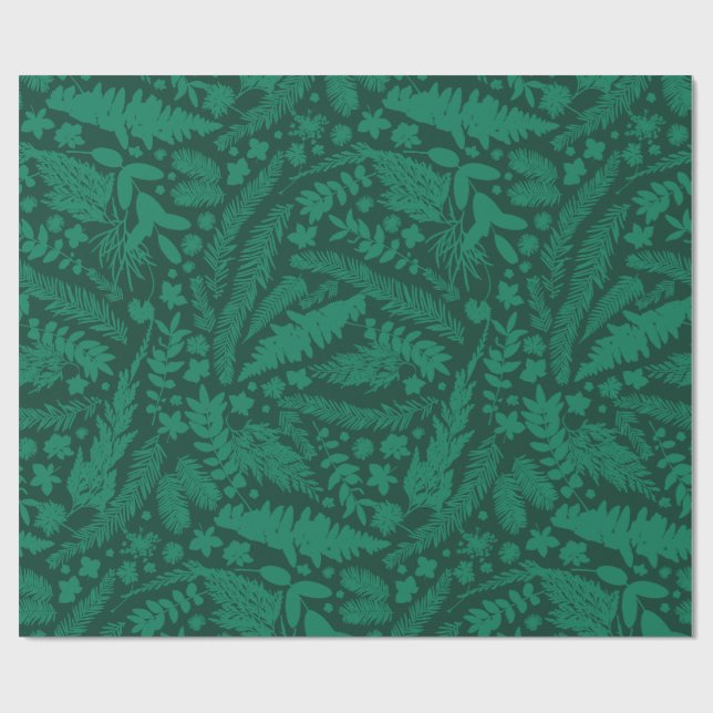 Papel De Presente Papel de moldagem por Impressões Botânicas Moderna (Aberto)