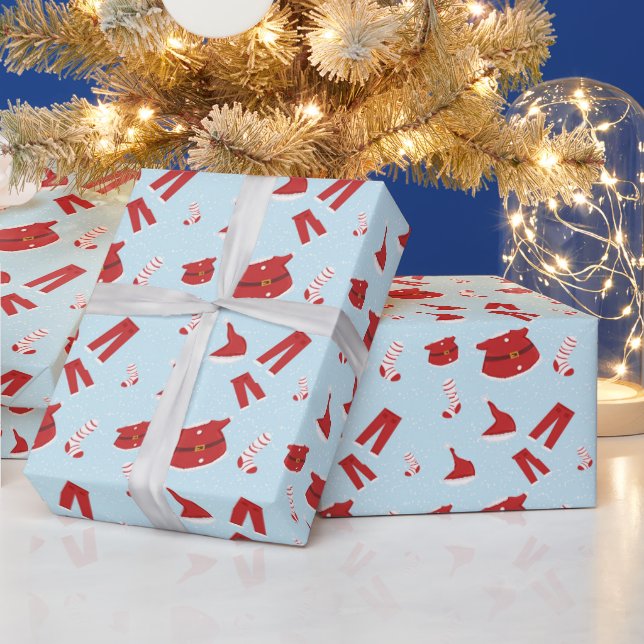 Papel De Presente Papel de Moldagem Santa Claus (Feriados)