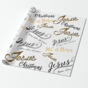 Papel De Presente Papel de Molho de Natal Jesus