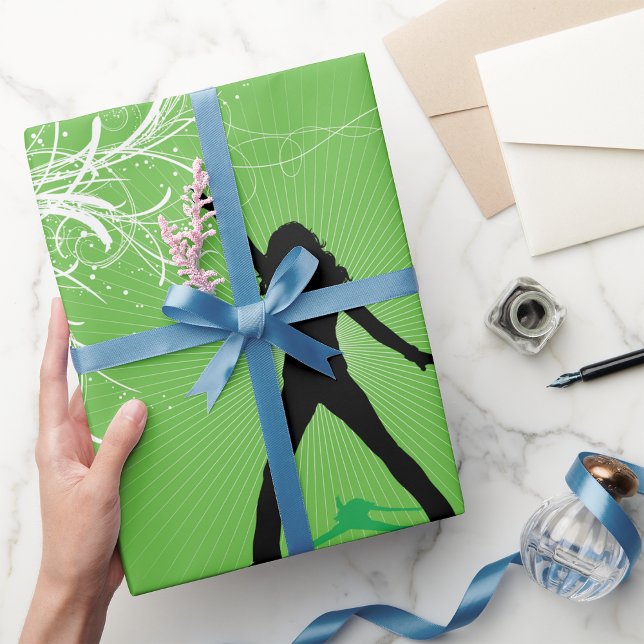 Papel De Presente Papel de ondulação dançante feminino (Criador carregado)