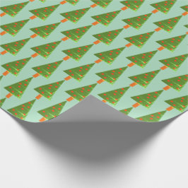 Papel De Presente Papel de ondulação de árvores de Natal