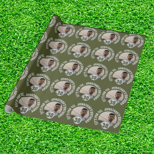 Papel De Presente Papel de ondulação de golfe masculino (Wrap Your Swing in Style!)