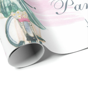 Papel De Presente Papel de ondulação em torre Eiffel