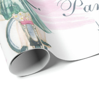 Papel De Presente Papel de ondulação em torre Eiffel