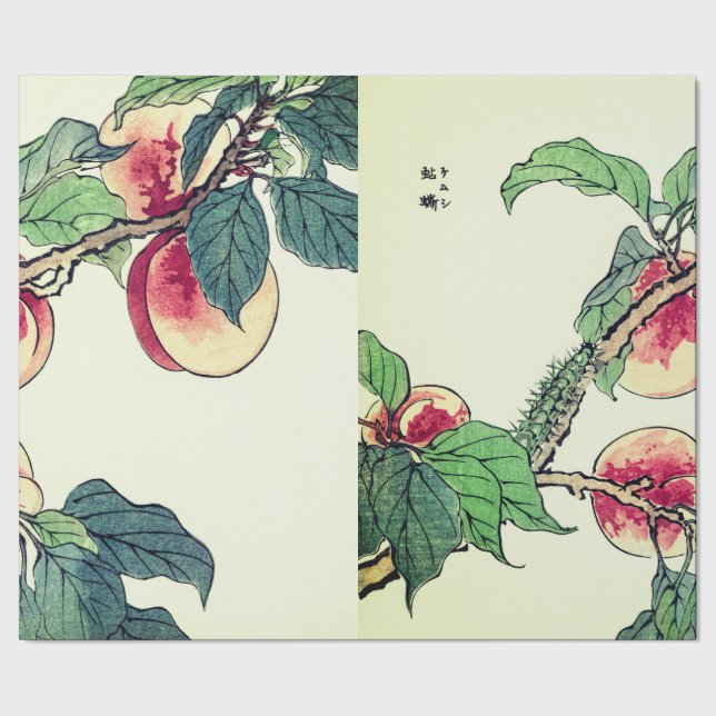 Papel De Presente Papel de ondulação PEACH TREE japonês (Barra)
