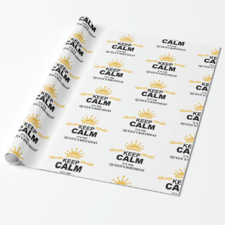 Papel De Presente Papel de Quebra de Aniversário da Rainha