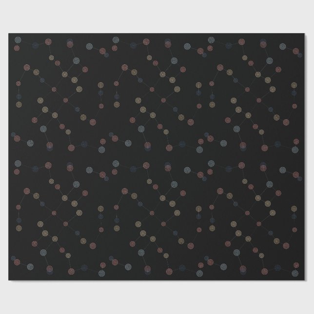 Papel De Presente Papel de regalo con constelaciones. (Aberto)