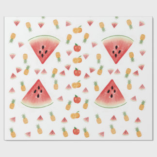 Papel De Presente "Papel de Regalo 'Dulce Verano' – sandia  