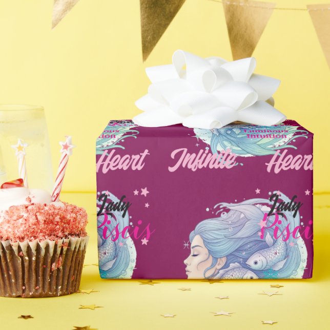 Papel De Presente Papel de regalo Lady Piscis  (Festa de aniversário)