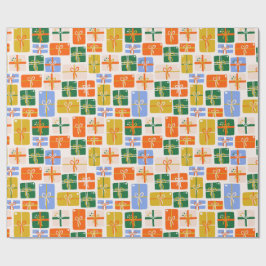 Papel De Presente Papel de regalo navideño con estampado de regalito