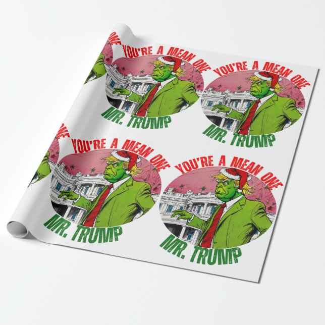 PAPEL DE PRESENTE PAPEL DE TRUMP DONALD (Desenrolado)