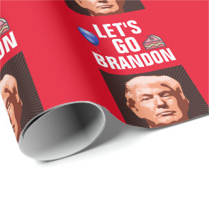 PAPEL DE PRESENTE PAPEL DE TRUMP GO BRANDON DE NAVEGAÇÃO DE ANIVERSÁ