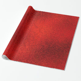 Papel De Presente PAPEL DE VARRAMENTO DE Natal Vermelho brilhante