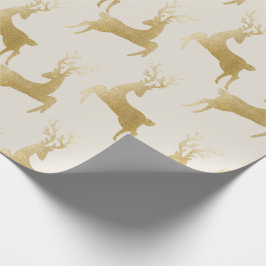 Papel De Presente Papel Dourado Elegante de moldagem de Natal