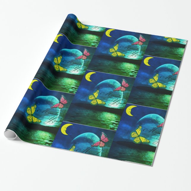 Papel De Presente Papel embrulhado Acredite (Desenrolado)