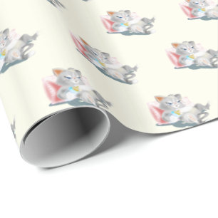 Papel De Presente Papel Enrolador Engraçado de Bebê Cat