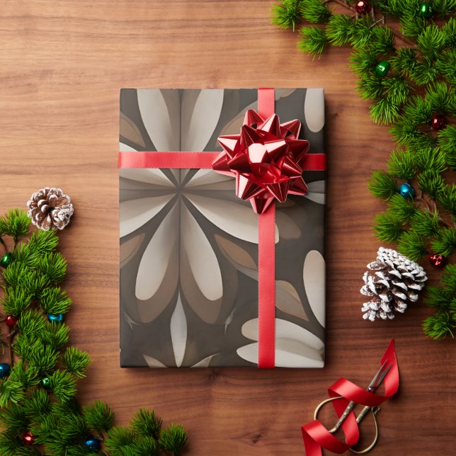 Papel De Presente Papel Espresso Bloom Wrapping (Presente de Natal)