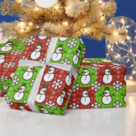 Papel De Presente Papel Festivo de Neve