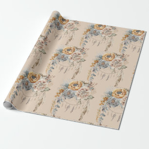 Papel De Presente Papel Floral de Enrolamento