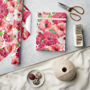 Papel De Presente Papel Floral Hawaiian Wrapping