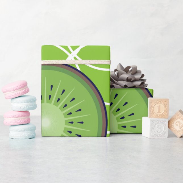 Papel De Presente Papel fresco de moldagem rápida de Kiwi (Chá de bebê)