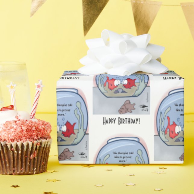 Papel De Presente Papel Hillarious Fish Story Wraps (Festa de aniversário)