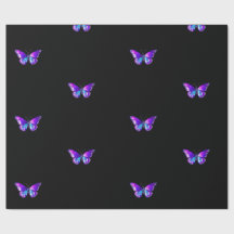 Papel Holográfico Elegante de Invólucro da Borbole