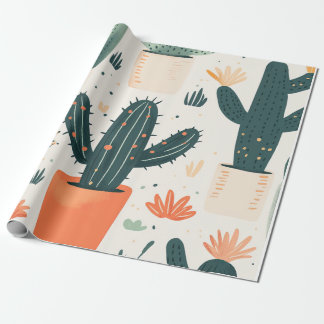 Papel De Presente Papel para moldagem de cactus para crianças