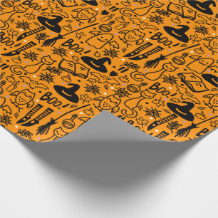 Papel De Presente Papel para o Dia das Bruxas.