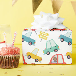 Papel De Presente Papel personalizado de empacotamento de carros fot