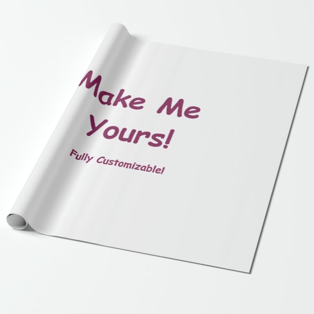 Papel De Presente Papel personalizado de empacotamento para qualquer (Desenrolado)