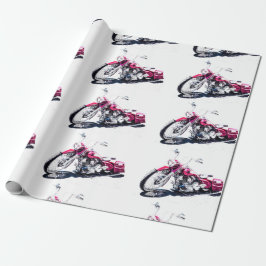 Papel De Presente Papel personalizado de enrolamento de motociclos