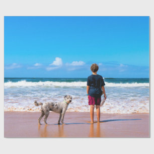 Papel De Presente Papel personalizado de moldagem de fotos no seu pr