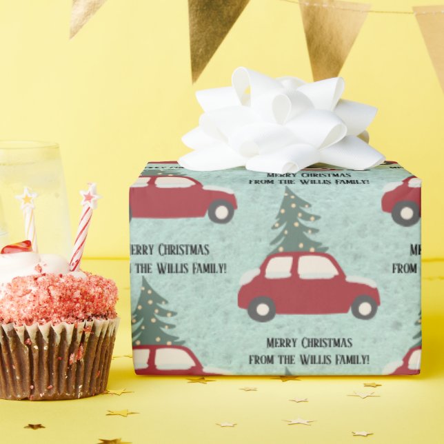 Papel De Presente Papel personalizado de moldagem de Natal (Festa de aniversário)