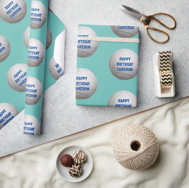 Papel De Presente Papel personalizado para moldagem de vôlei (Artesanato)