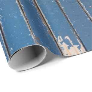 Papel De Presente Papel Rustic Blue Wraping Paper