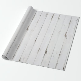 Papel De Presente Papel Rustic White Wood Tone Wraping Paper