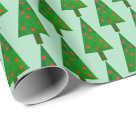 Papel De Presente Papel simples e brilhante para enrolar árvores de