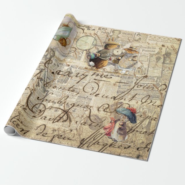 Papel De Presente Papel-tecidos de coelho peter (coleção2) (Desenrolado)