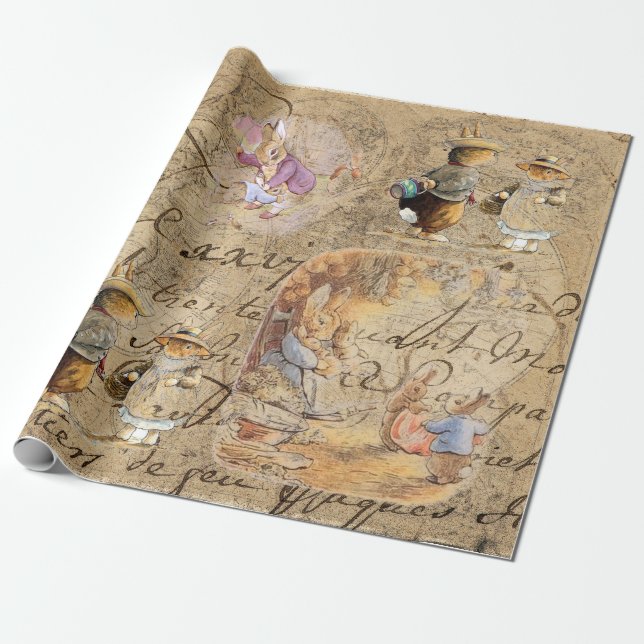 Papel De Presente Papel-tecidos de coelho peter (coleção4) (Desenrolado)