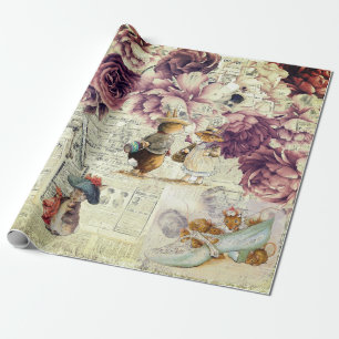 Papel De Presente Papel-tecidos de coelho peter (coleção6)